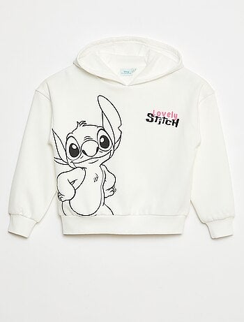 Sweat com capuz estampado 'Lovely Stitch'