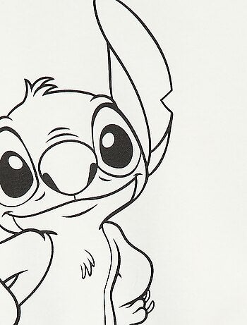 Sweat com capuz estampado 'Lovely Stitch'
