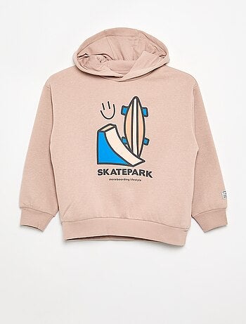 Sweat com capuz estampado