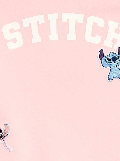 Sweat com capuz estampado 'Stitch' - Kiabi