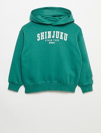 Sweat com capuz estampado