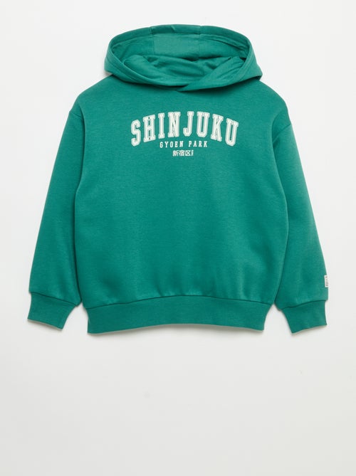 Sweat com capuz estampado - Kiabi