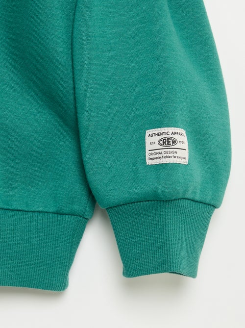 Sweat com capuz estampado - Kiabi