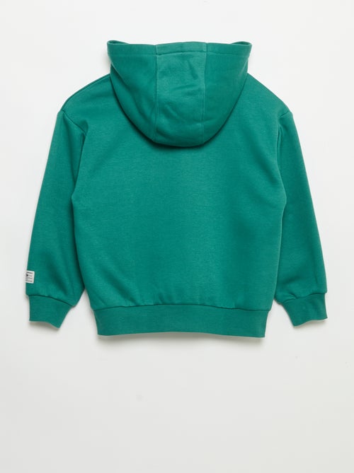 Sweat com capuz estampado - Kiabi