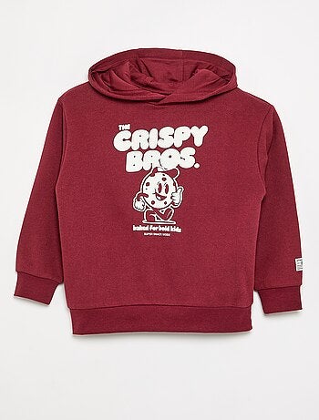 Sweat com capuz estampado