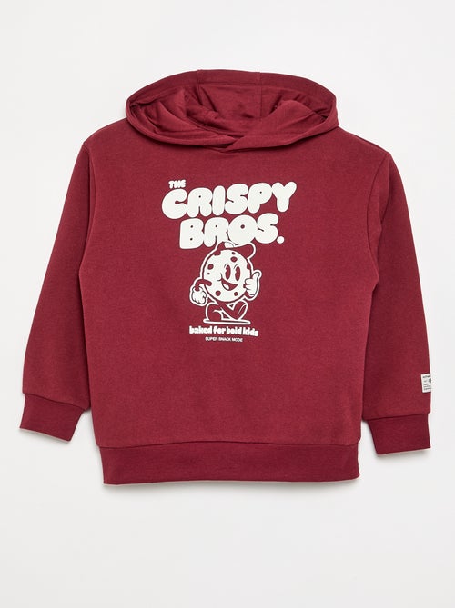 Sweat com capuz estampado - Kiabi