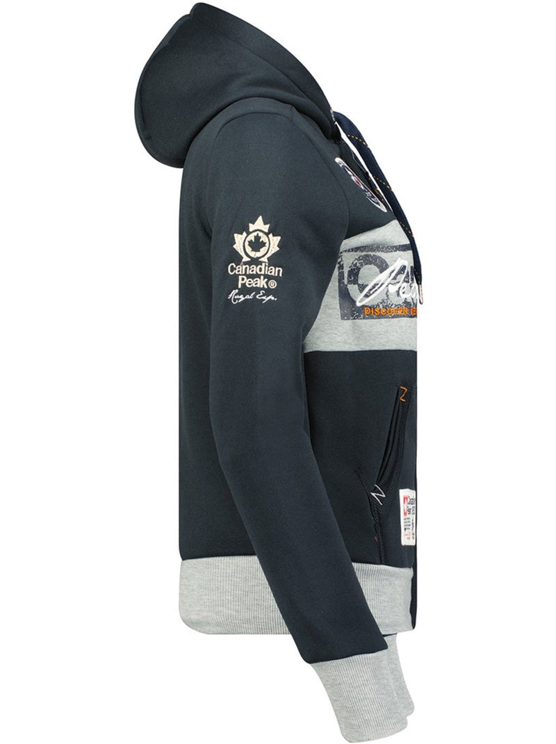 Sweat com capuz face – canadian peak Azul-marinho - Kiabi
