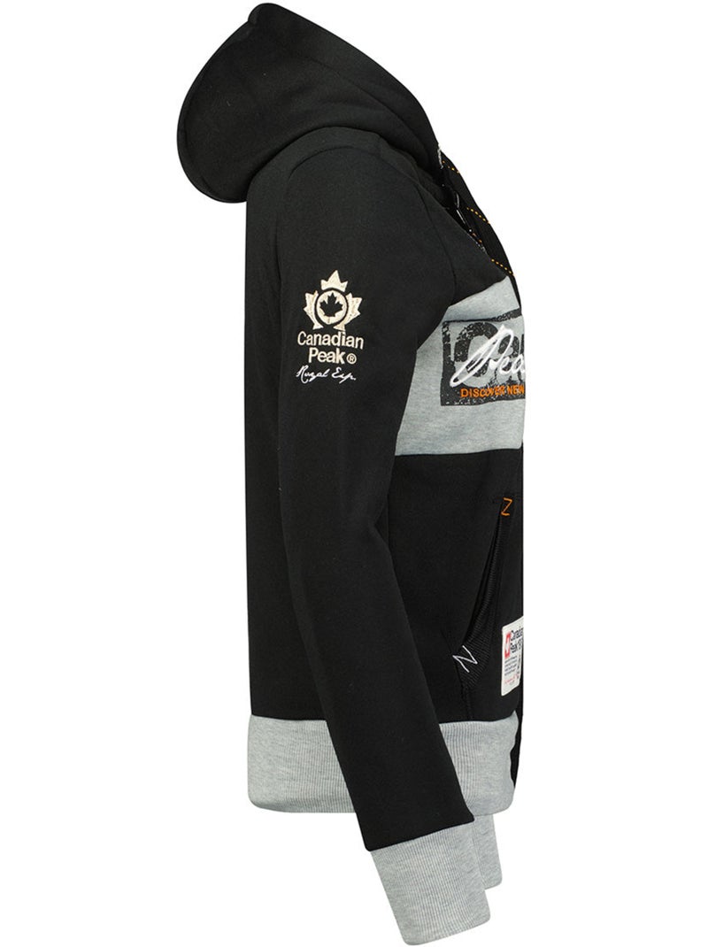 Sweat com capuz face – canadian peak Preto - Kiabi