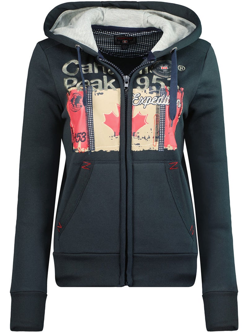 Sweat com capuz farlotteak – canadian peak Azul-marinho - Kiabi
