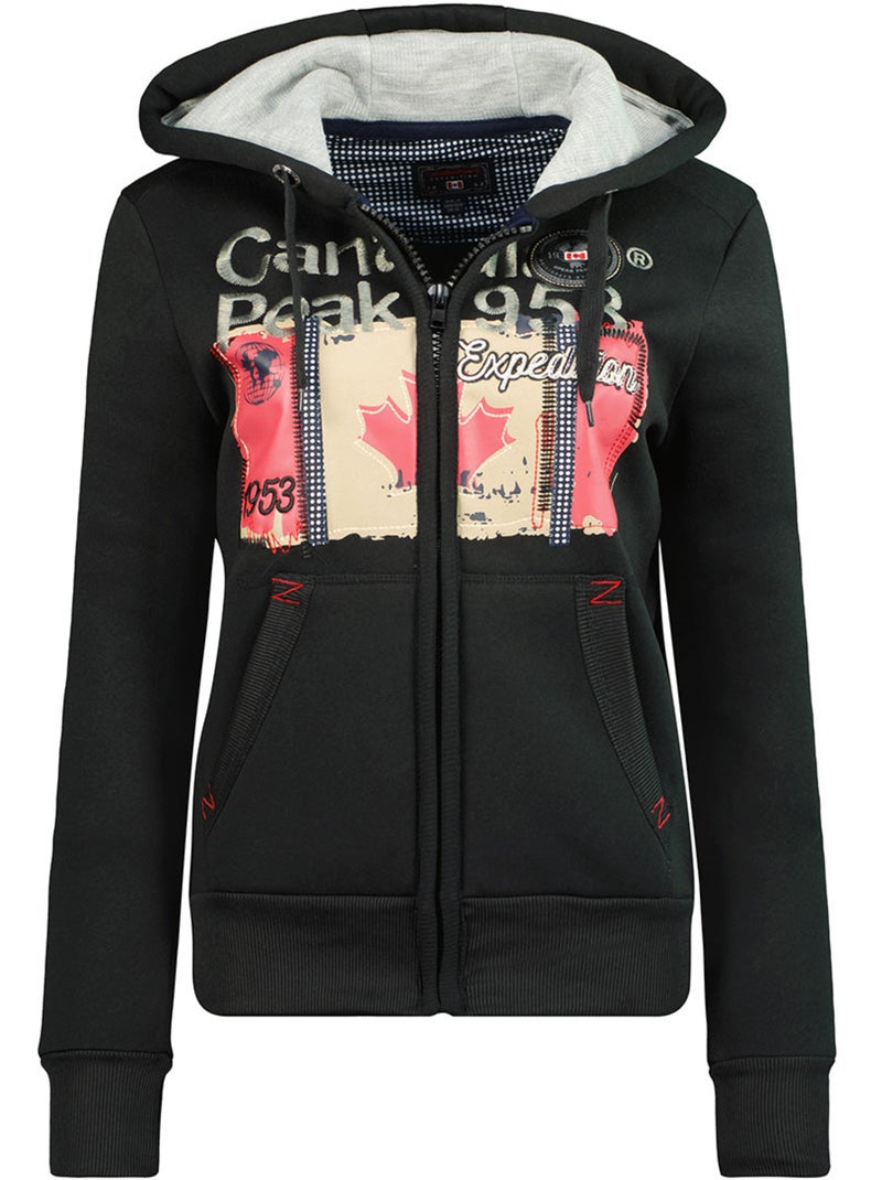 Sweat com capuz farlotteak – canadian peak Preto - Kiabi