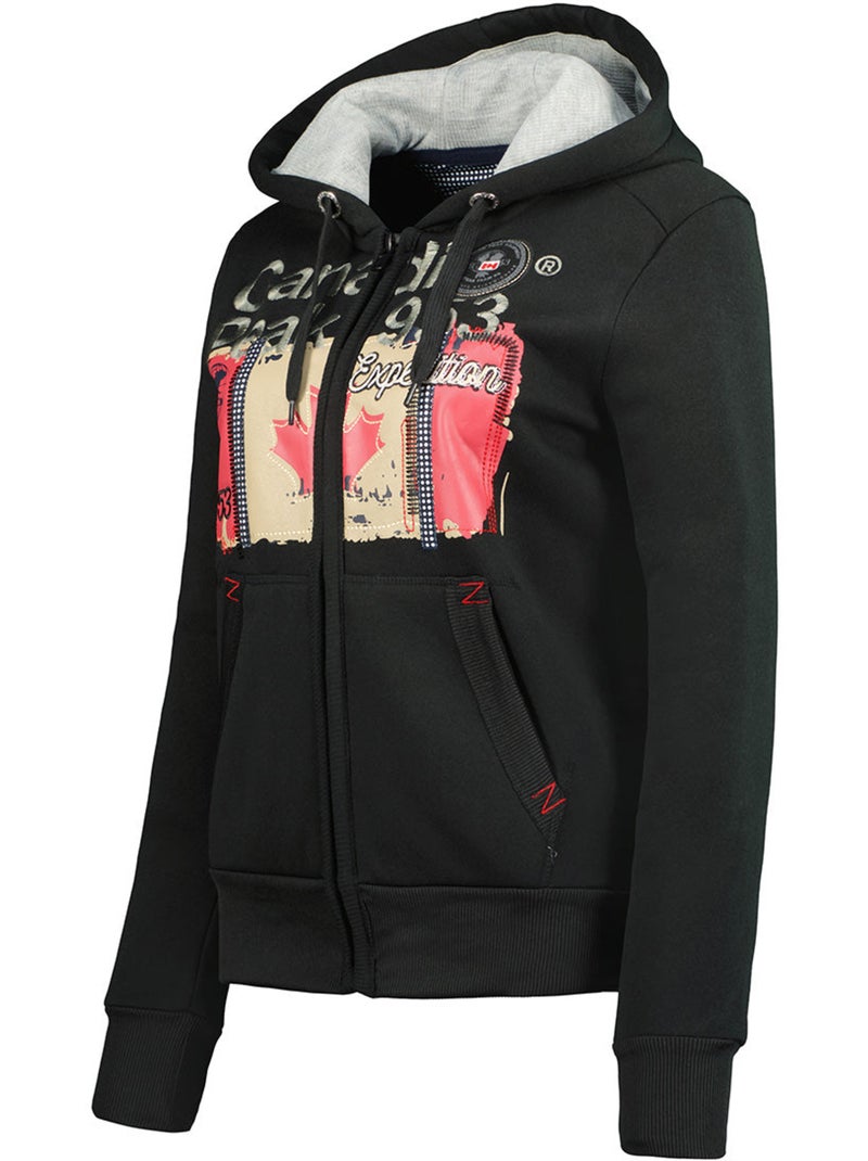 Sweat com capuz farlotteak – canadian peak Preto - Kiabi