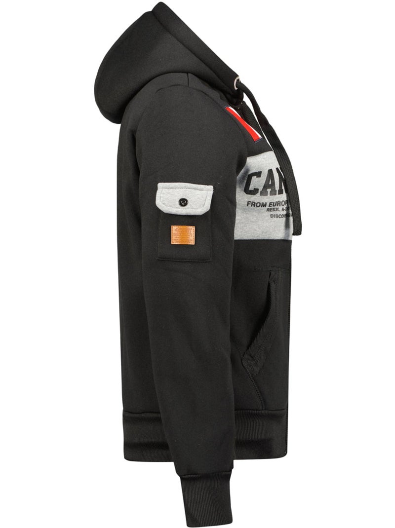 Sweat com capuz fipeak – canadian peak Preto - Kiabi