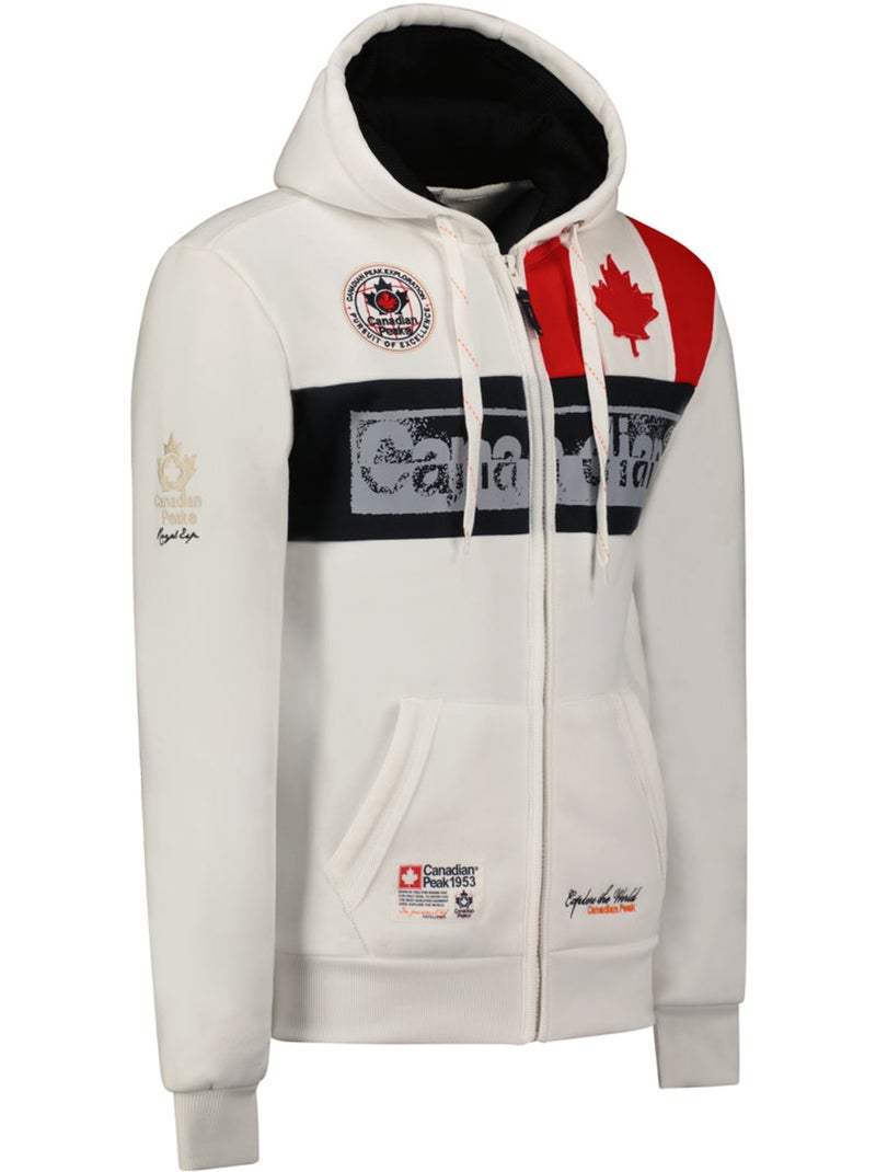 Sweat com capuz flashy – canadian peak Branco - Kiabi