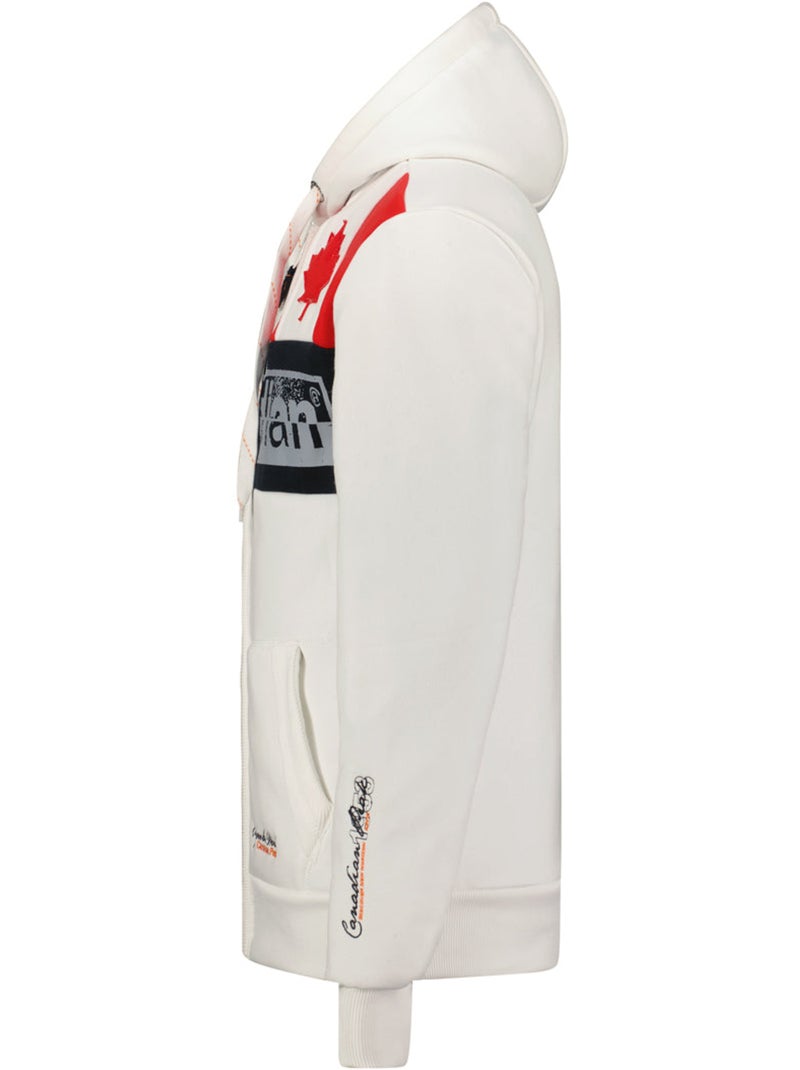 Sweat com capuz flashy – canadian peak Branco - Kiabi