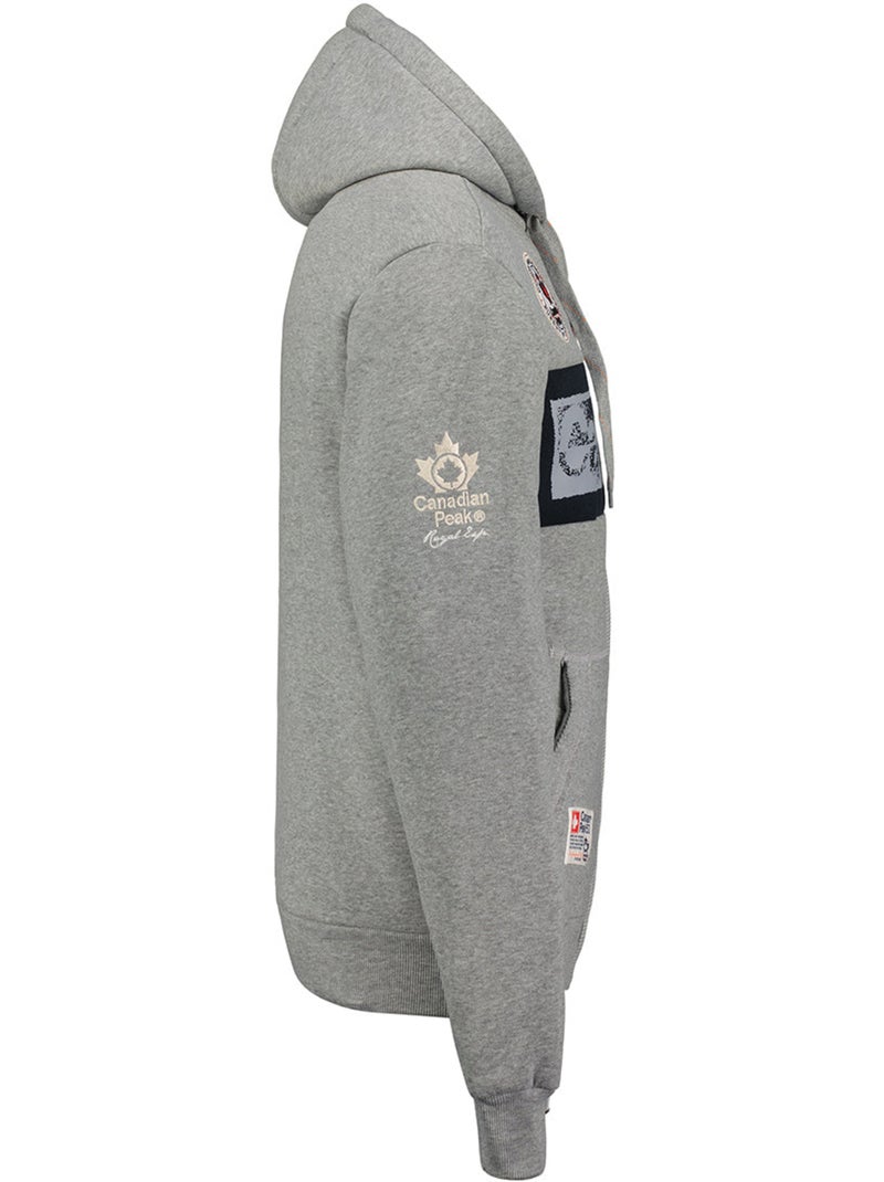 Sweat com capuz flashy – canadian peak Cinza claro - Kiabi