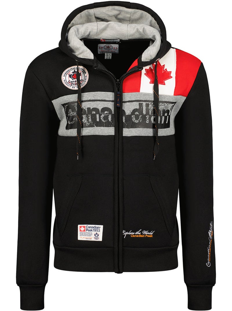 Sweat com capuz flashy – canadian peak Preto - Kiabi