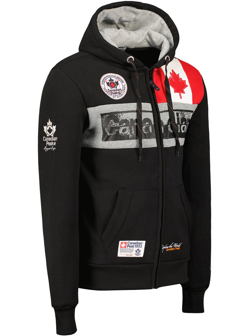 Sweat com capuz flashy – canadian peak Preto - Kiabi