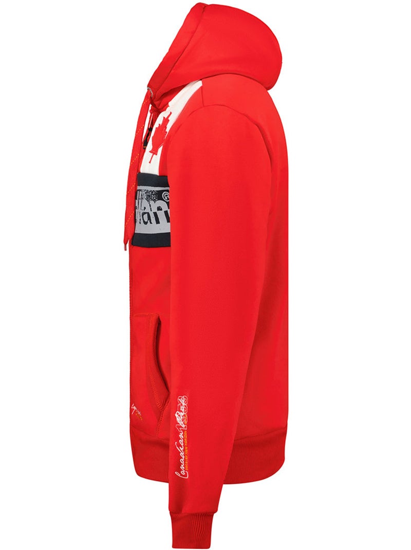 Sweat com capuz flashy – canadian peak Vermelho - Kiabi