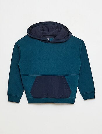 Sweat com capuz folgado em polar