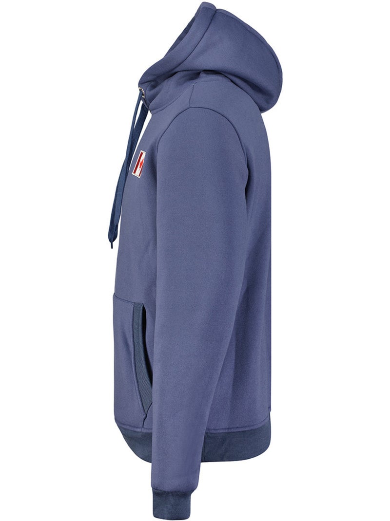 Sweat com capuz fondeak – canadian peak Azul-petróleo - Kiabi