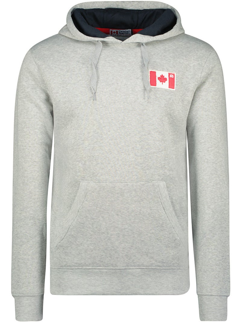 Sweat com capuz fondeak – canadian peak Cinza claro - Kiabi