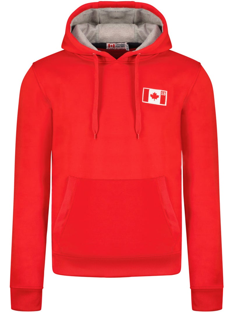 Sweat com capuz fondeak – canadian peak Vermelho - Kiabi