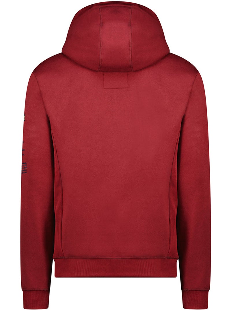 Sweat com capuz forrado galapagos – canadian peak Bordô - Kiabi