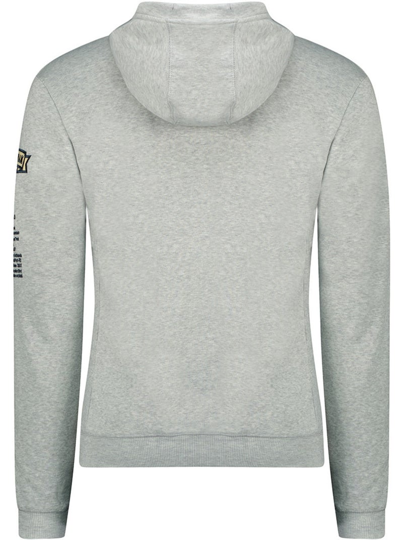Sweat com capuz forrado galapagos – canadian peak Cinza claro - Kiabi