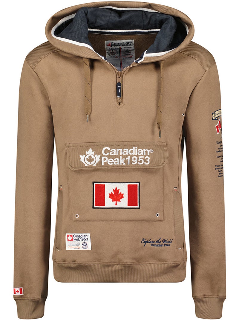 Sweat com capuz forrado galapagos – canadian peak Toupe - Kiabi