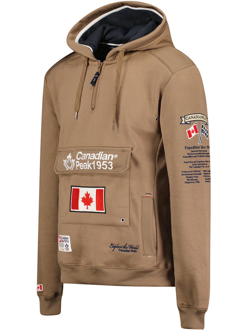 Sweat com capuz forrado galapagos – canadian peak Toupe - Kiabi