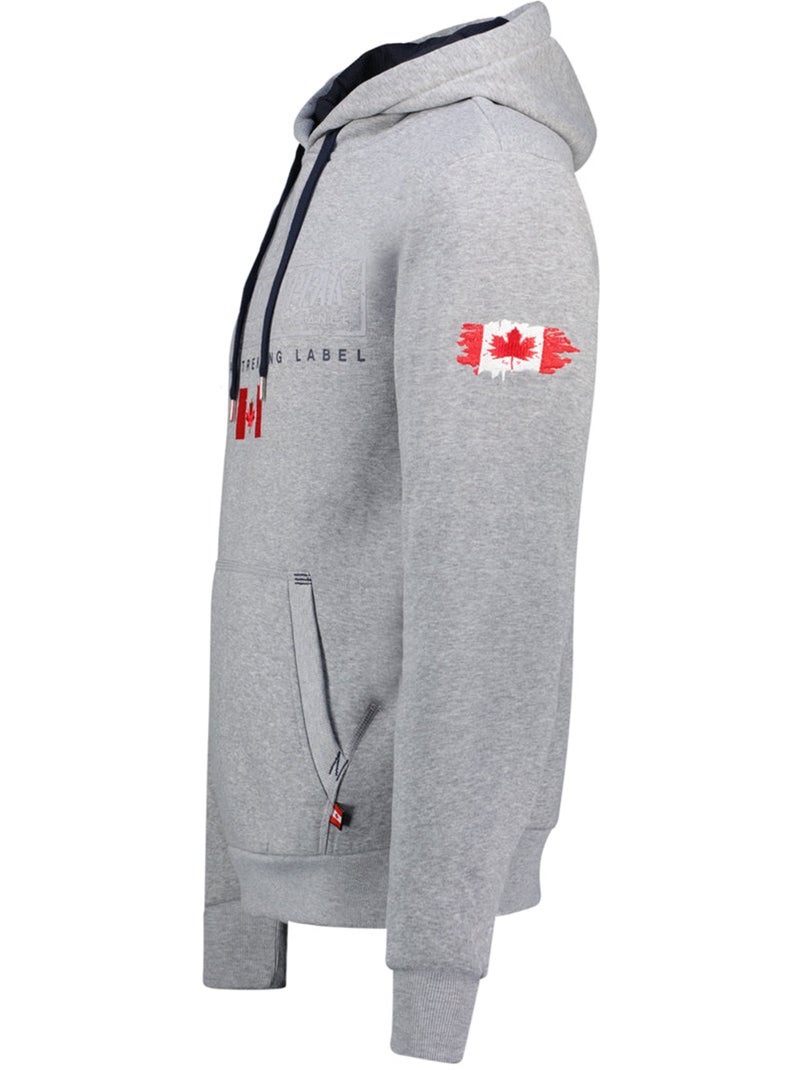 Sweat com capuz forrado gasikeak – canadian peak Cinza claro - Kiabi