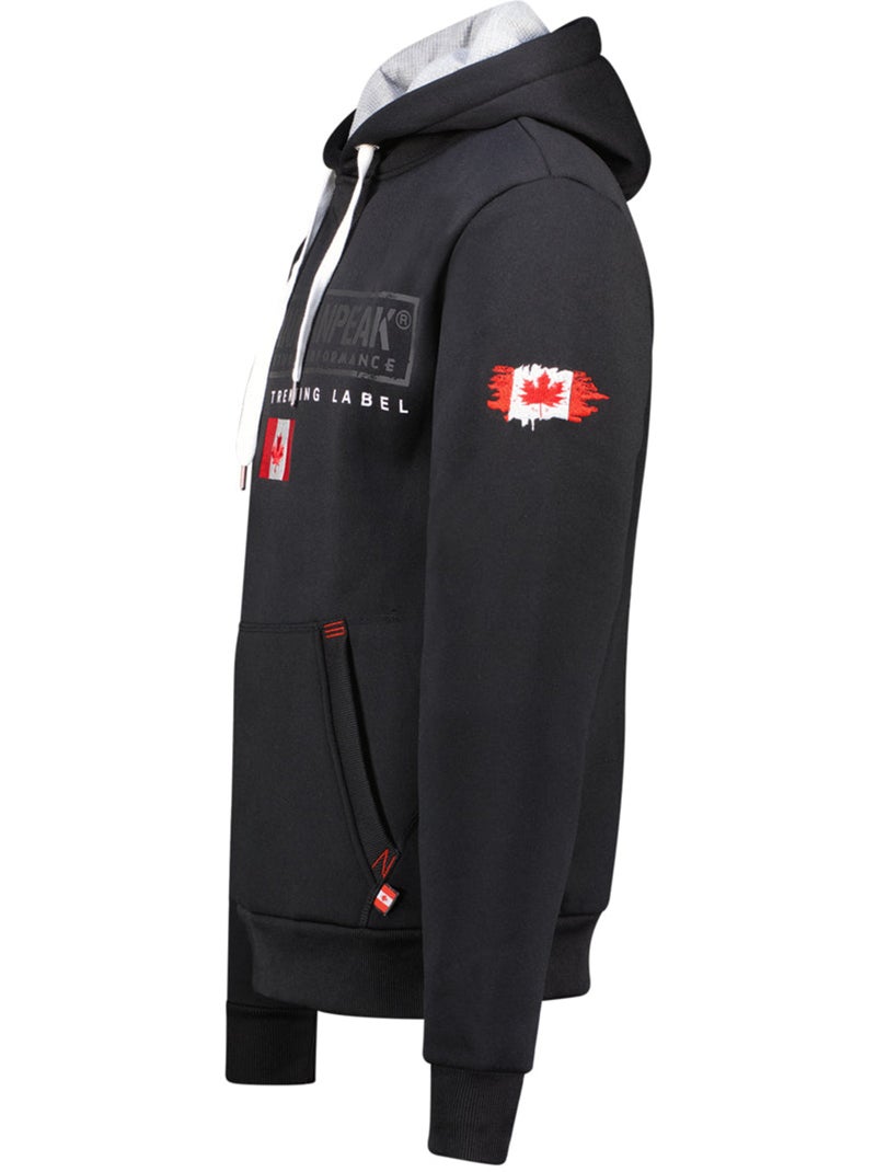 Sweat com capuz forrado gasikeak – canadian peak Preto - Kiabi