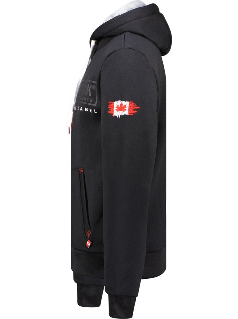 Sweat com capuz forrado gasikeak – canadian peak Preto - Kiabi