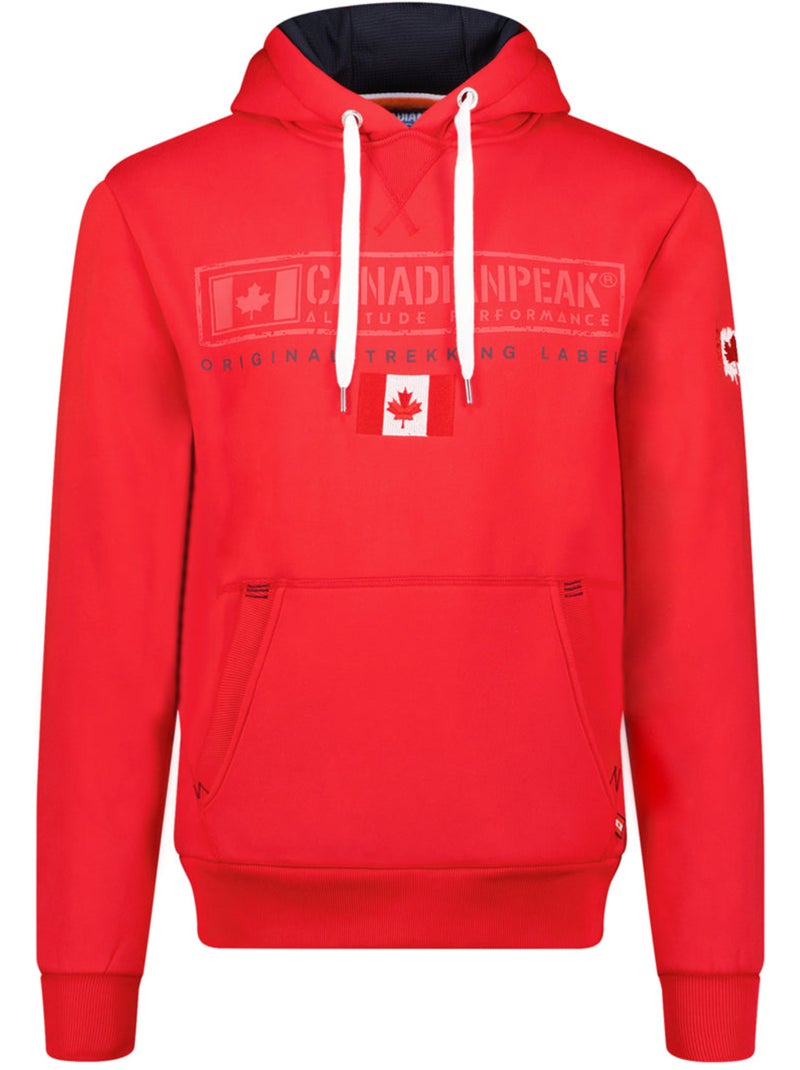 Sweat com capuz forrado gasikeak – canadian peak Vermelho - Kiabi