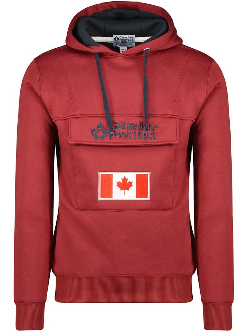 Sweat com capuz gadreak – canadian peak Bordô - Kiabi