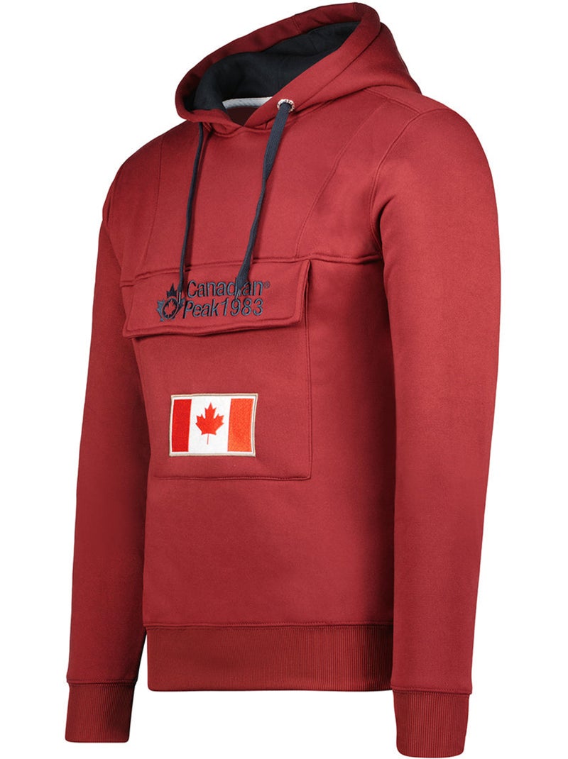 Sweat com capuz gadreak – canadian peak Bordô - Kiabi