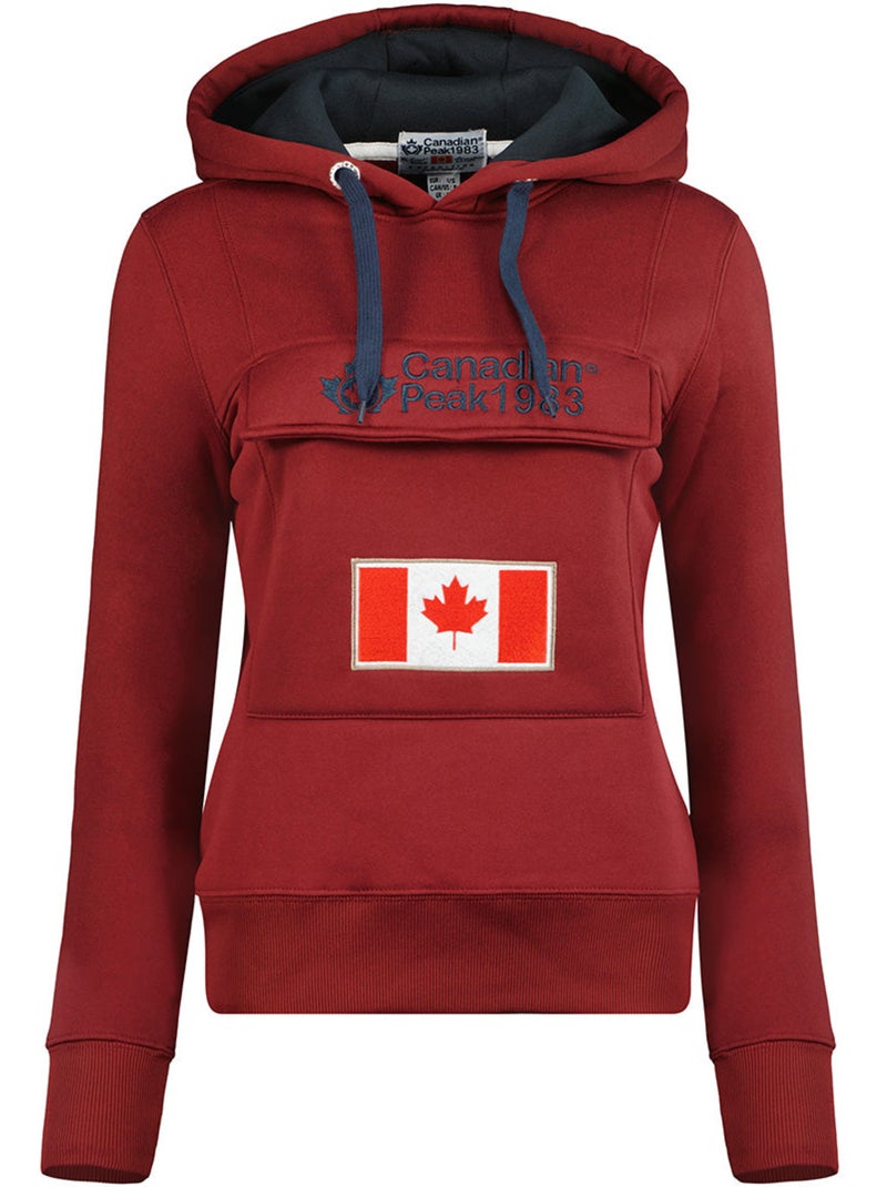 Sweat com capuz gadreak – canadian peak Bordô - Kiabi