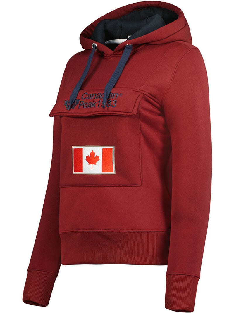 Sweat com capuz gadreak – canadian peak Bordô - Kiabi
