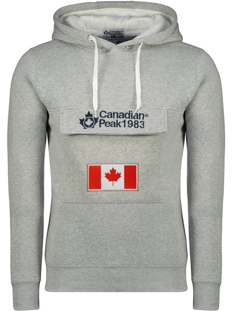 Sweat com capuz gadreak – canadian peak Cinza claro - Kiabi