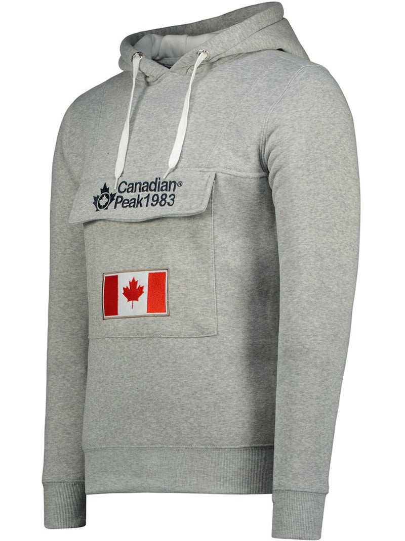 Sweat com capuz gadreak – canadian peak Cinza claro - Kiabi