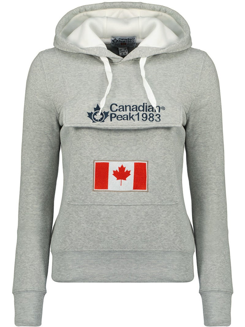 Sweat com capuz gadreak – canadian peak Cinza claro - Kiabi