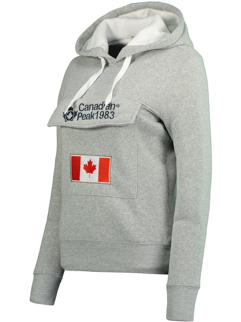 Sweat com capuz gadreak – canadian peak Cinza claro - Kiabi