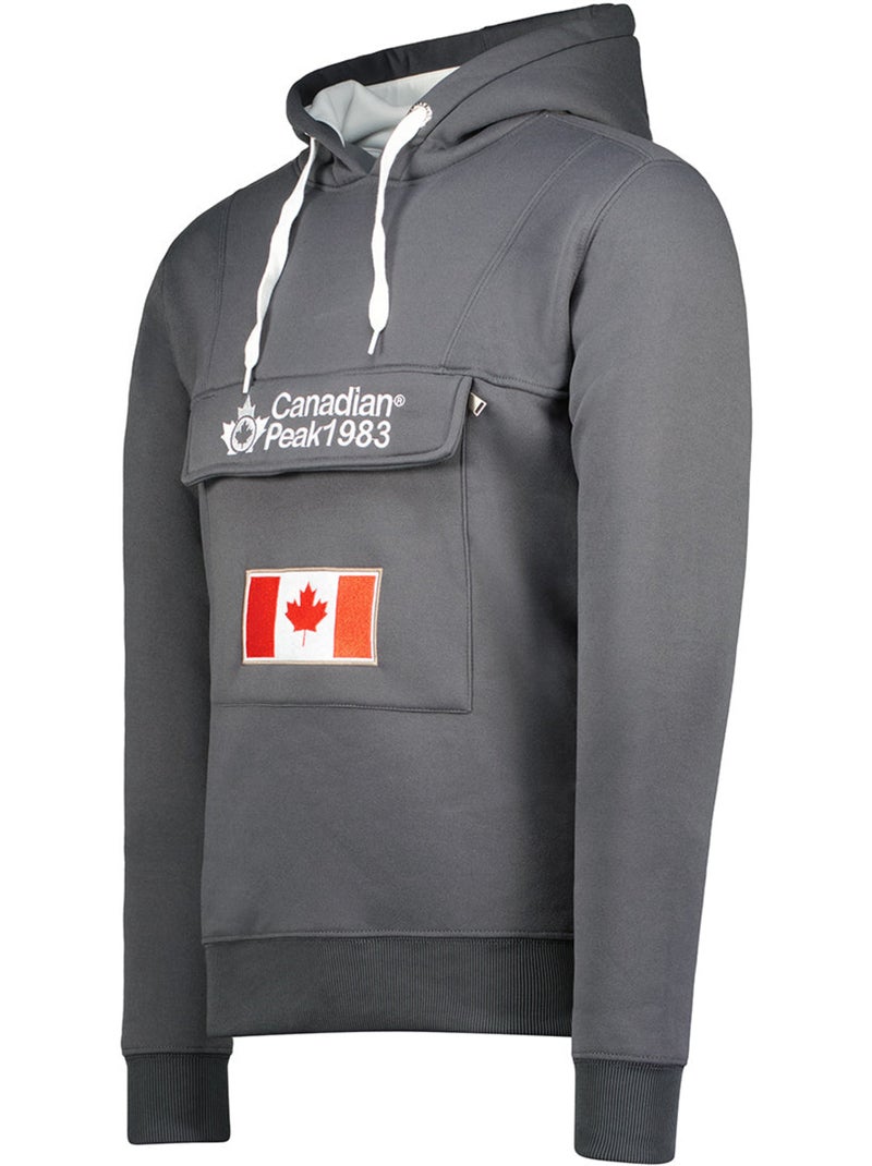 Sweat com capuz gadreak – canadian peak Cinza escuro - Kiabi