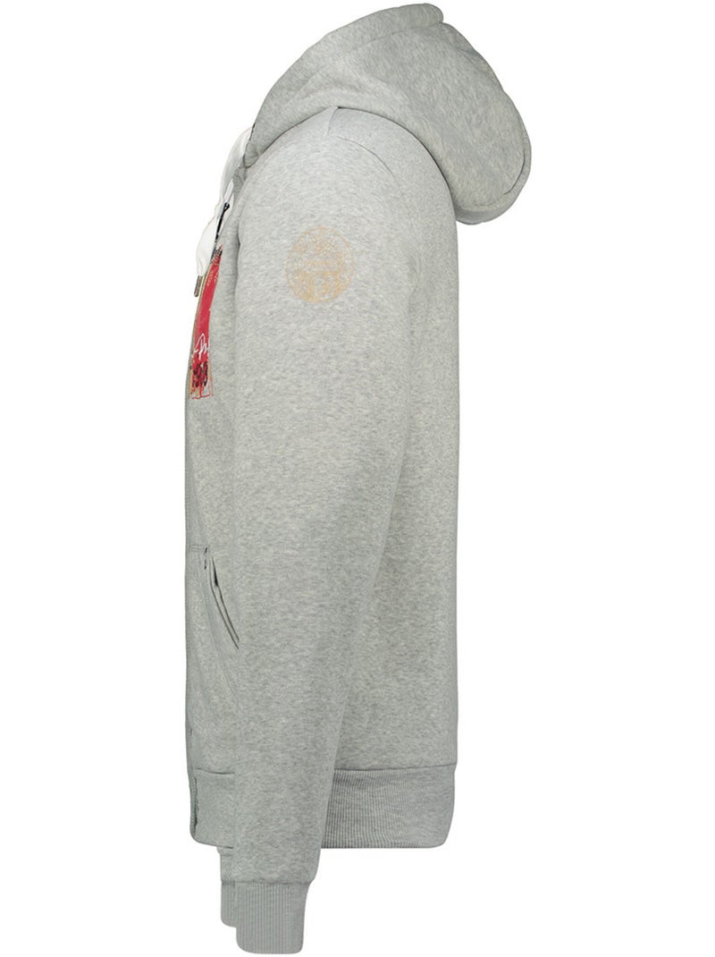 Sweat com capuz gayteak – canadian peak Cinza claro - Kiabi