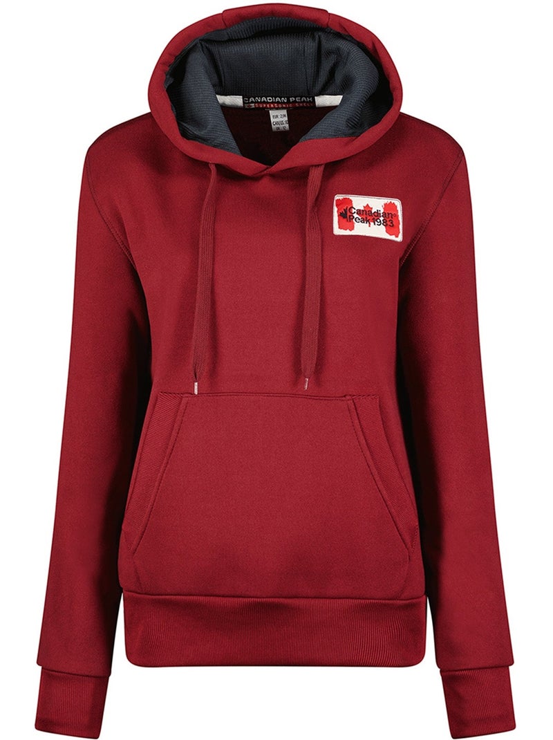 Sweat com capuz genifeak – canadian peak Bordô - Kiabi