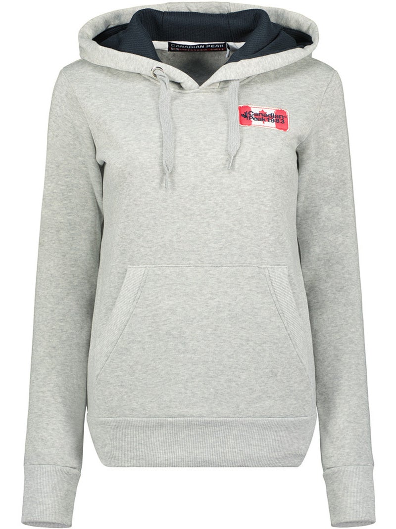 Sweat com capuz genifeak – canadian peak Cinza claro - Kiabi
