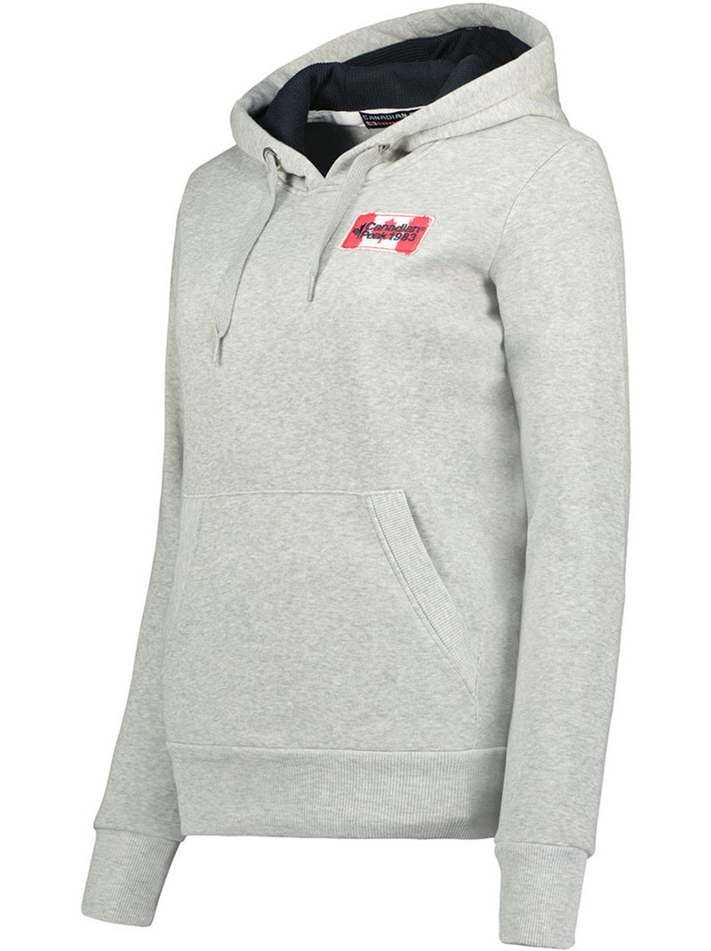 Sweat com capuz genifeak – canadian peak Cinza claro - Kiabi
