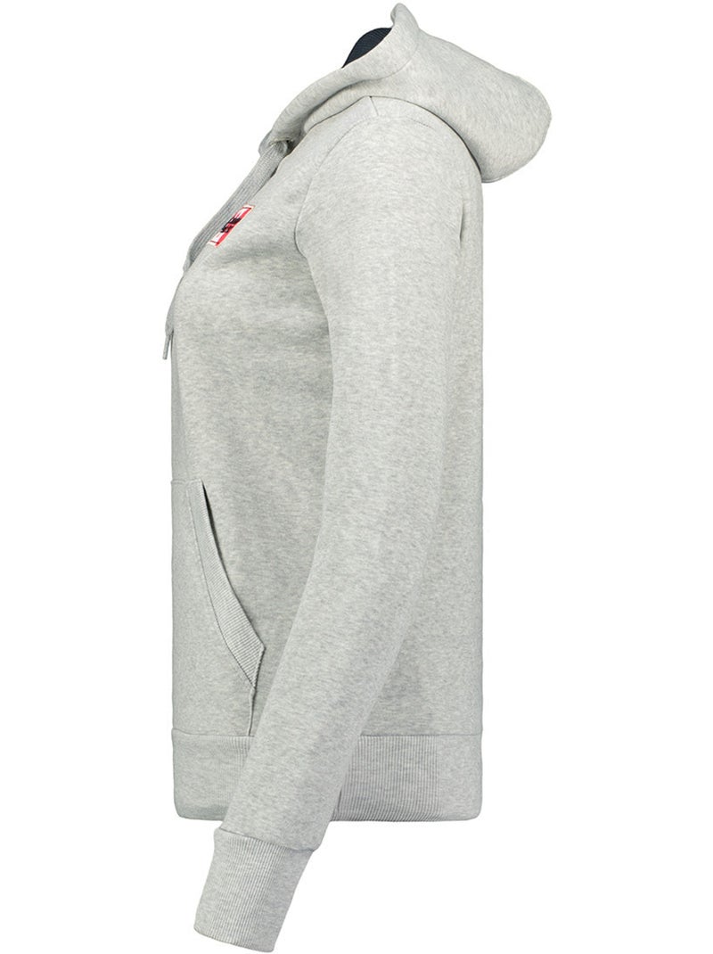 Sweat com capuz genifeak – canadian peak Cinza claro - Kiabi