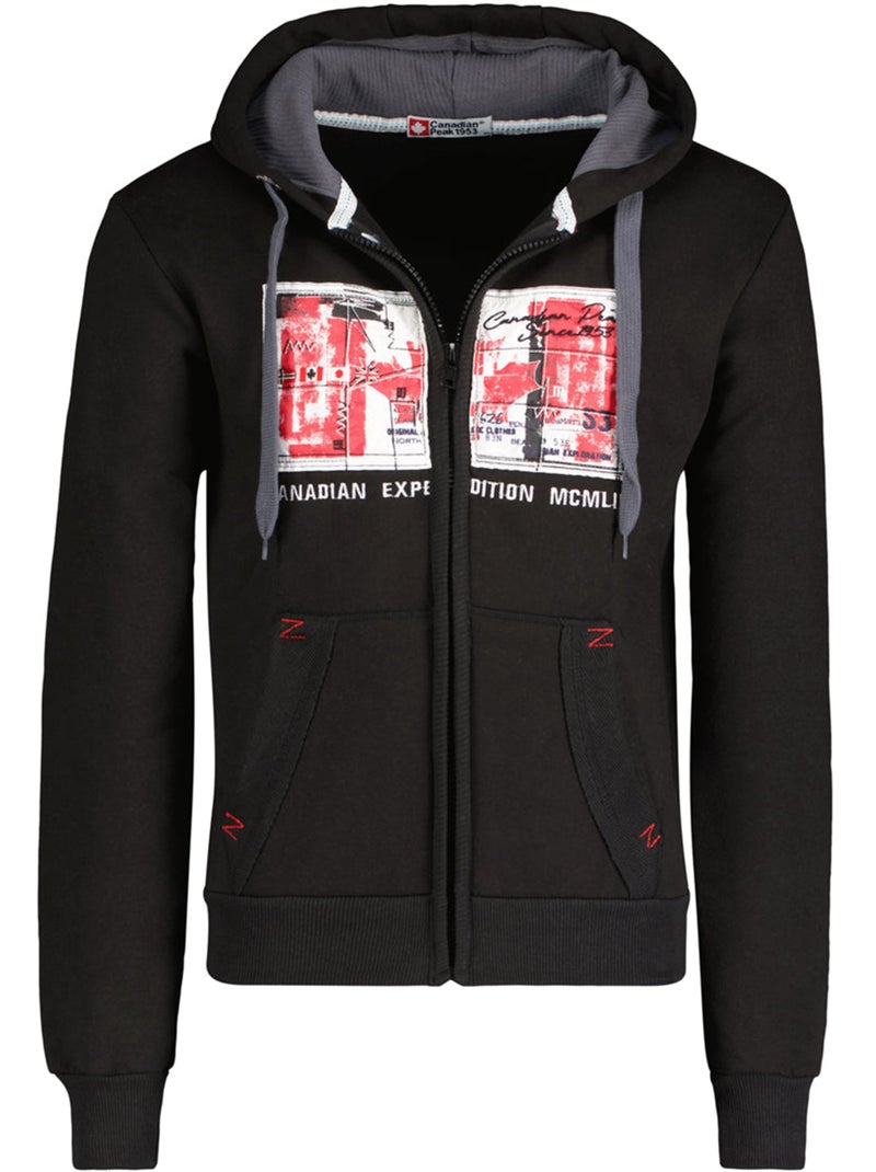 Sweat com capuz ginameak – canadian peak Preto - Kiabi