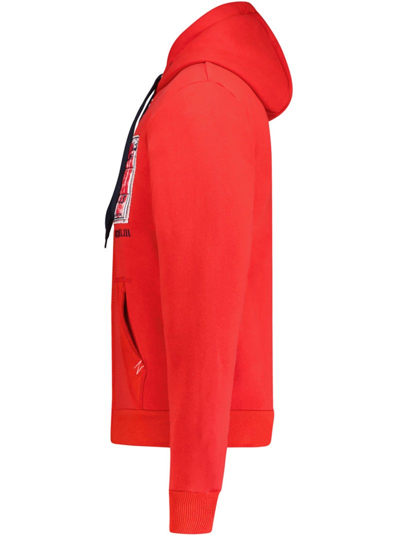 Sweat com capuz ginameak – canadian peak Vermelho - Kiabi